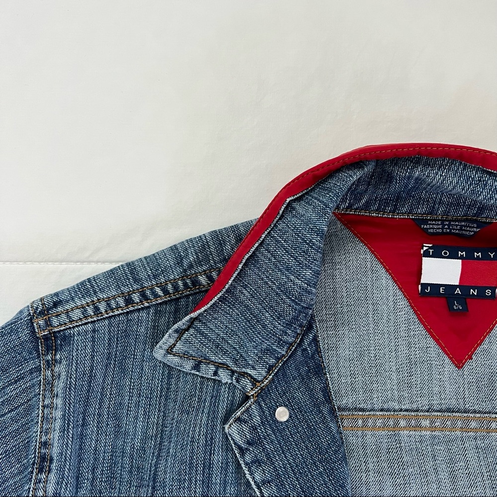 vintage tommy hilfiger denim jacket